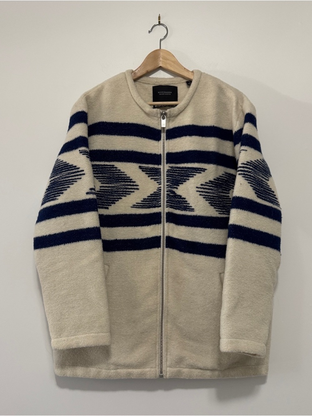Scotch and Soda | Wool Zipper Jacket - Size 3 (Large)